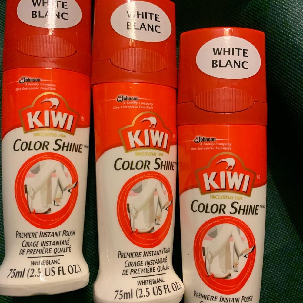 - Kiwi Color Shine White Blanc Premiere Polish x3 bundle